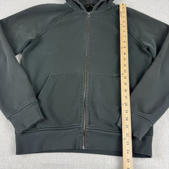 Flint and Tinder Hoodie Mens Small Green Full Zip Heavyweight Cotton Fleece USA - Picture 14 of 16